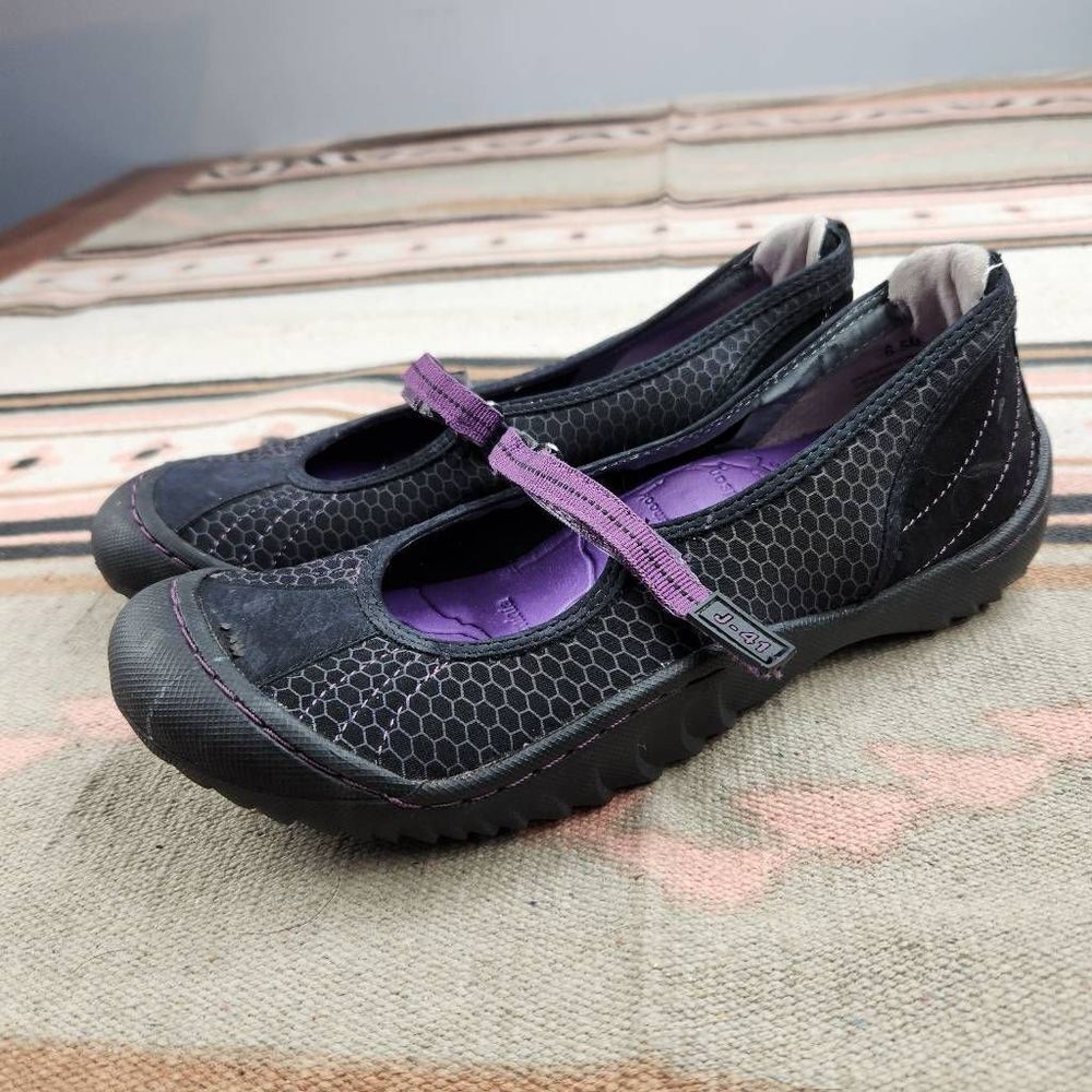 J-41 Beachrunner Mary Jane Shoes Womens Size Women's 6.5M Girls 4.5 Black Purple